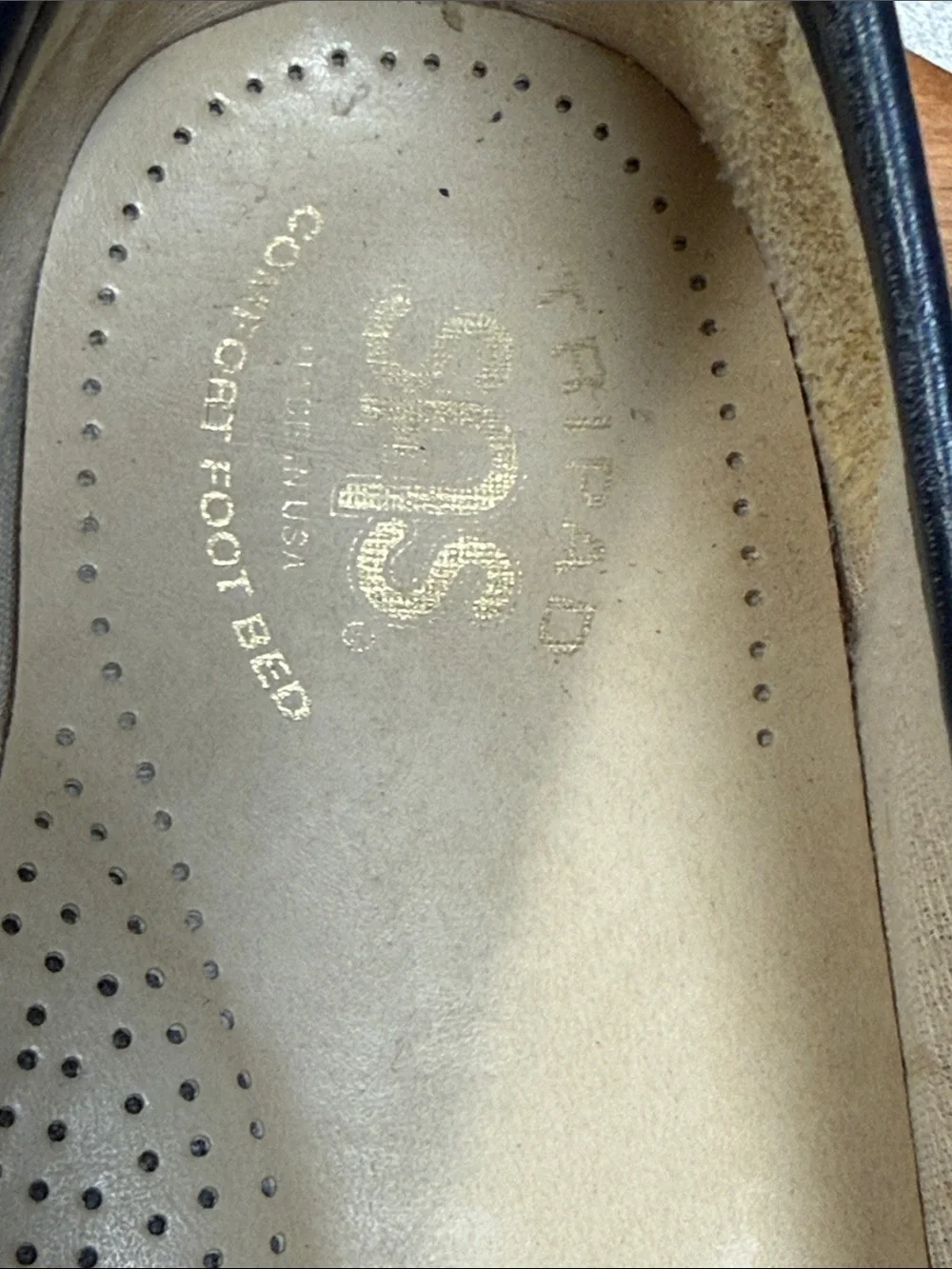 SAS Tripad Comfort Women’s 10 M Navy Blue Leather Loafers Made USA